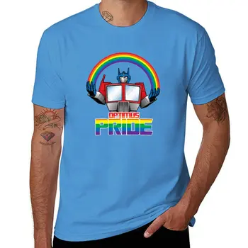 Тениска Optimus Pride, эстетичная облекло, графични тениски, летни дрехи, обикновена тениски, мъжки