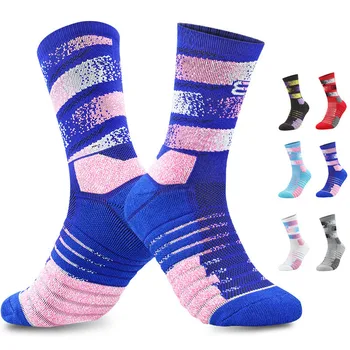Нови професионални баскетболни чорапи, дебели чорапи-кърпи, нескользящие, абсорбиращи потта, спортни спортни чорапи за мъже и жени