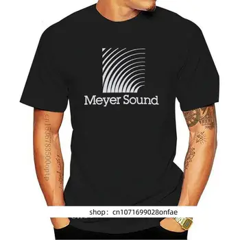 Мъжки дрехи на Популярни аудиоколонки Meyer Sound Мъжка черна тениска Размер S 3Xl