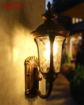DENI Classic, външен стенен монтаж лампа, водоустойчива IP65, ретро-сутиени, декоративна лампа за дома веранда