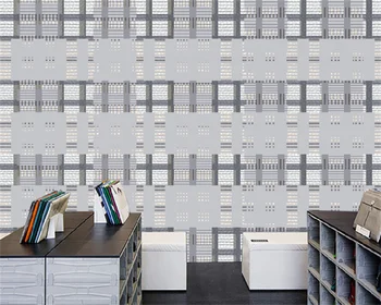 Тапети по поръчка модерен минимализъм абстрактни геометрични линии квадратна решетка спалня офис кабинет фон рисувани стенни behang