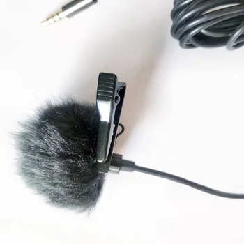 Външен Микрофон Космати Вятърна Съединител За 5-10 мм Микрофон Кожа Вятърна Делото Петличный Микрофон Предното Стъкло на Външния Micr Пухкави
