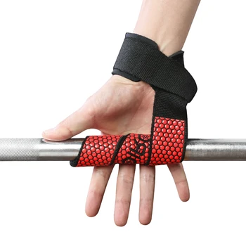 1 Чифт противоскользящих силни хоризонтални ръкавици за стягане на високо стъпало, ръкавици за фитнес зала, Ръкавици, колан за вдигане на тежести