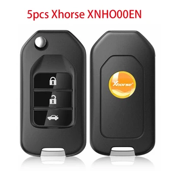 5 бр./лот XHORSE XNHO00EN Безжичен универсално дистанционно ключодържател 3 бутона за Honda английска версия