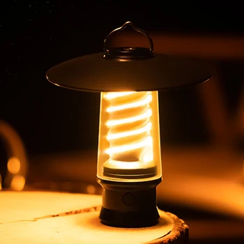 Преносим походный лампа, богат на функции подвесная лампа за палатка, прожектори, USB Акумулаторна походный фенер, уличен led фенерче